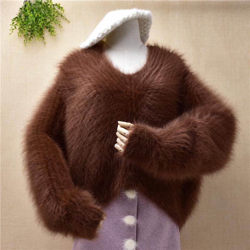 Women's Sweaters Top Women Female Warm Thick Plus Size Mink Cashmere Knitted Jumper Angora Fur Bottoming Sweater Pullover Winter Mant, Body56cm chest134cm
Women's Sweaters Top Women Female Warm Thick Plus Size Mink Cashmere Knitted Jumper Angora Fur Bottoming Sweater Pullover Winter Mant, Body56cm chest134cm