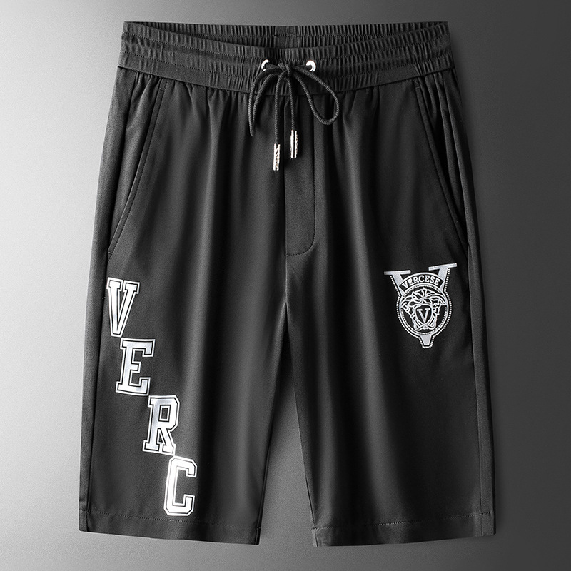 shorts 2021 summer men's fashion brand diamond printing elastic fabric lightweight breathable sports pants, White;black
shorts 2021 summer men's fashion brand diamond printing elastic fabric lightweight breathable sports pants, White;black