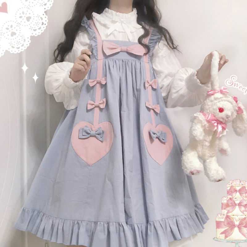 Prairie Chic Women' Dress Japanese kawaii Fall Vintage Sweet Casual Loose Fashion Long Sleeve Lolita Style Ulzzang 210608, Blue
Prairie Chic Women' Dress Japanese kawaii Fall Vintage Sweet Casual Loose Fashion Long Sleeve Lolita Style Ulzzang 210608, Blue