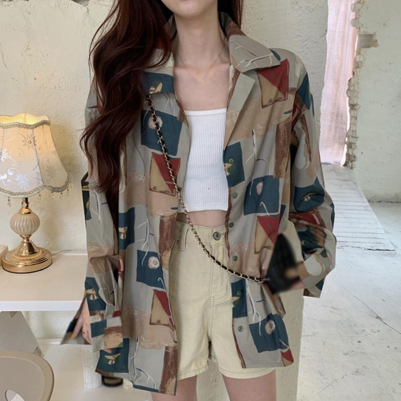 Women' Blouses & Shirts Harajuku Print Womens Shirt Vintage Elegant Blouse Women Long Sleeve Female Loose, As picture
Women' Blouses & Shirts Harajuku Print Womens Shirt Vintage Elegant Blouse Women Long Sleeve Female Loose, As picture