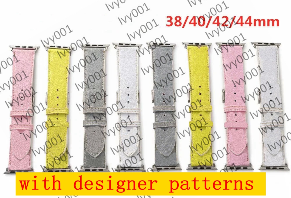 L fashion Watchbands for iPhone Watch Band 42mm 38mm 40mm 44mm iwatch 3 4 5 bands Leather Strap Bracelet Stripes watchband ivy001
L fashion Watchbands for iPhone Watch Band 42mm 38mm 40mm 44mm iwatch 3 4 5 bands Leather Strap Bracelet Stripes watchband ivy001