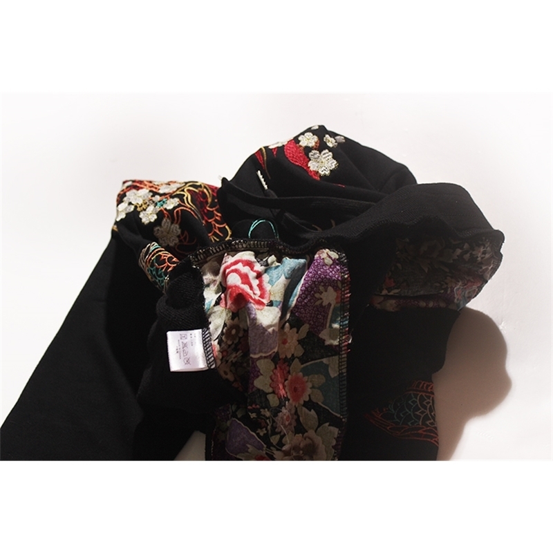 IEFB /men's clothing Autumn sweatpants Chinese dragon embroidered pants fashion streetwear casual drawstring waist pants 9Y3764 210524