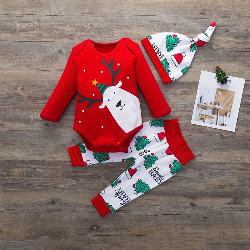 Clothing Sets Christmas Baby Clothes Set 3 Pieces Red Long Sleeve Bodysuit Printed Pants Cap Hat Born Boy Girl Toddler Infant 0-18 Months, White
Clothing Sets Christmas Baby Clothes Set 3 Pieces Red Long Sleeve Bodysuit Printed Pants Cap Hat Born Boy Girl Toddler Infant 0-18 Months, White