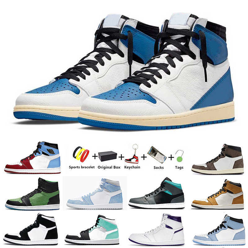 Jumpman 1 Travis Scotts x fragment 1s mens basketball shoes University Blue twist unc Hyper Royal Dark Mocha OG Black White men women, Color#26
Jumpman 1 Travis Scotts x fragment 1s mens basketball shoes University Blue twist unc Hyper Royal Dark Mocha OG Black White men women, Color#26