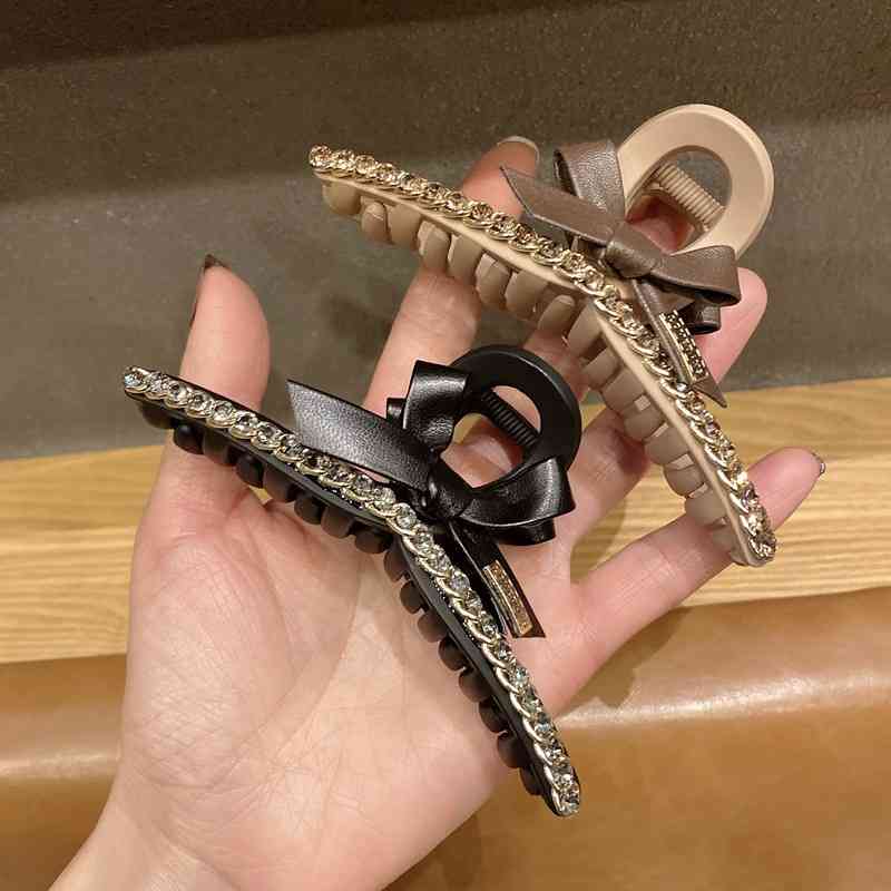 Hair Accessories Jewelry East Gate Same Style Rhinestone Butterfly Clip Plate Grip Elegant Temperament