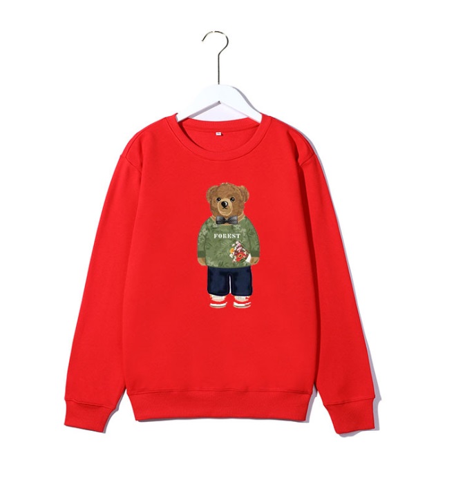 Men and women cartoon bear T-shirt print polos shirt 2021 long-sleeved pullover letters 100% cotton fashion round neck, 102
Men and women cartoon bear T-shirt print polos shirt 2021 long-sleeved pullover letters 100% cotton fashion round neck, 102