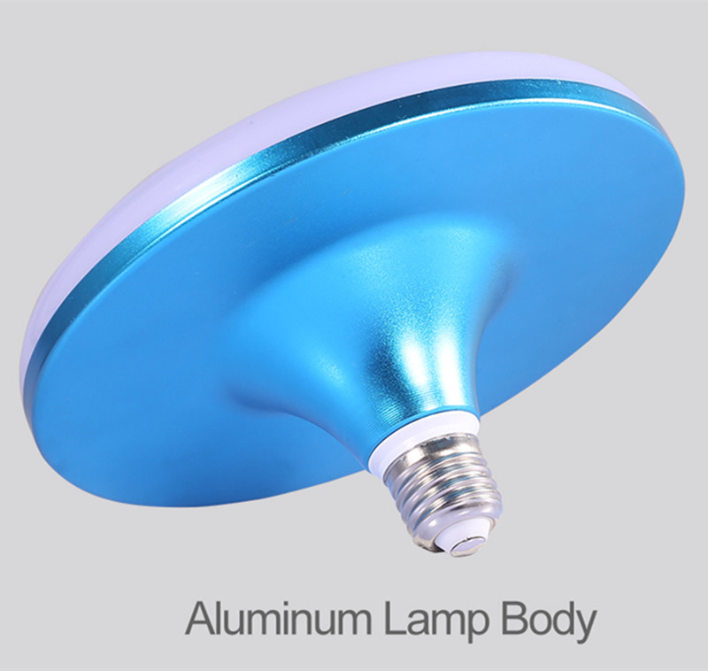2 pcs E27 Power Led Bulb Bombilla Lampara 220V UFO Leds Bulbs High Powers 15W 18W 24W 36W Light energy saving lamp for Home Lighting Lamps Blue Shell
