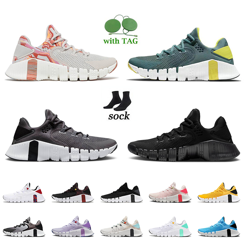 NIK Free Metcon 4 High Quality Running Shoes Huarache Triple Black White Glow Iron Grey Leopard Veterans Day Green Desert Sand Mens Women Outdoor Sneakers Trainers, D13 desert sand crimson bliss 36-40