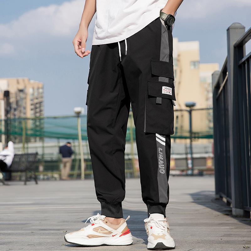 Streetwear Männer Multi Taschen Cargo Harem Hosen Hip Hop Casual Männlichen Track Joggers Mode Harajuku Männ Men's Pants