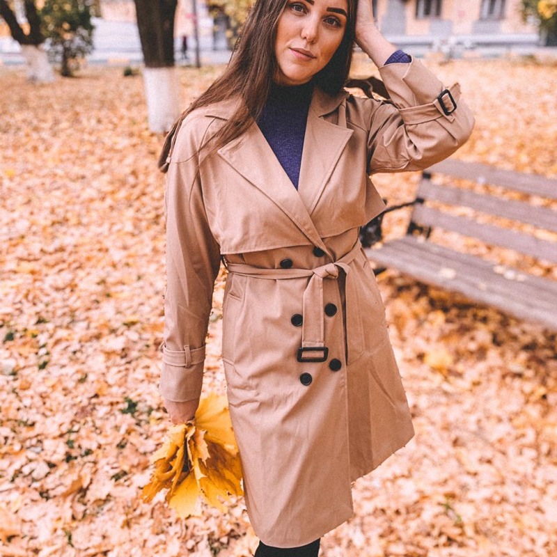 Women's Trench Coats FTLZZ 2021 Elegant Slim Double-breasted Solid Color Retro Lapel Belt, Tan;black
Women's Trench Coats FTLZZ 2021 Elegant Slim Double-breasted Solid Color Retro Lapel Belt, Tan;black