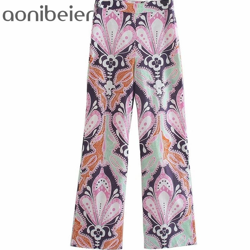 Vintage Paisley Print Summer Casual Women Long Trousers Fashion Side Zipper High Waist Straight Pants Female Bottoms 210604
Vintage Paisley Print Summer Casual Women Long Trousers Fashion Side Zipper High Waist Straight Pants Female Bottoms 210604