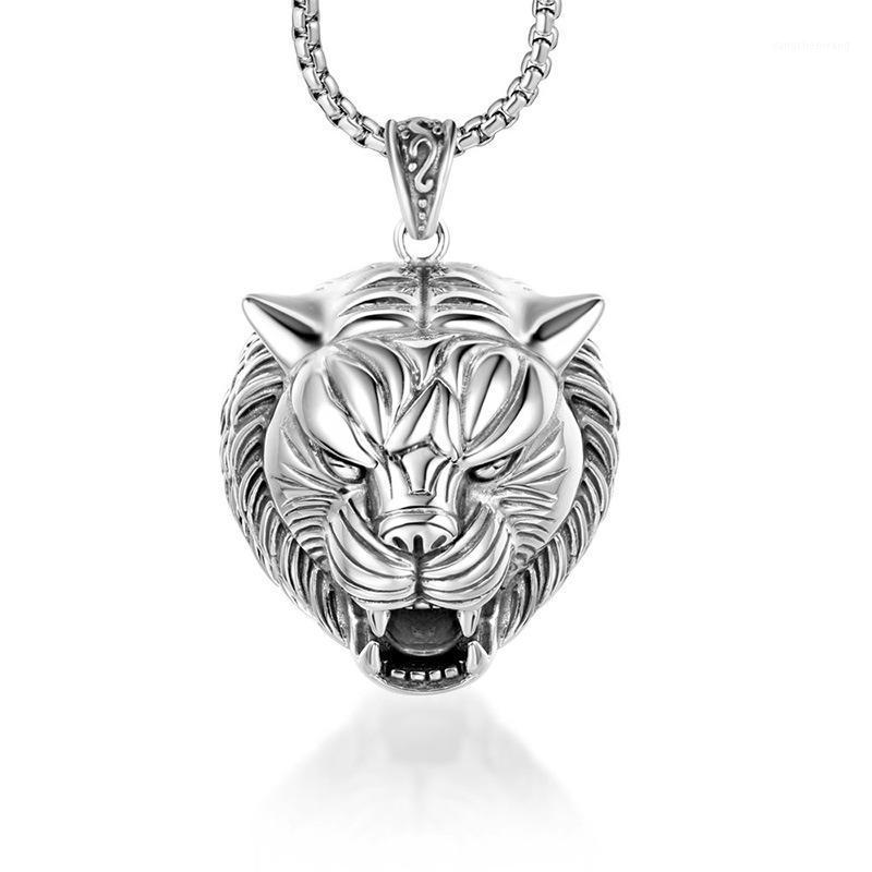 Hemiston Fashion Titanium Steel Jewelry Classic Pattern Tiger Head Necklace Horn Pendant Accessories Punk Chains
Hemiston Fashion Titanium Steel Jewelry Classic Pattern Tiger Head Necklace Horn Pendant Accessories Punk Chains