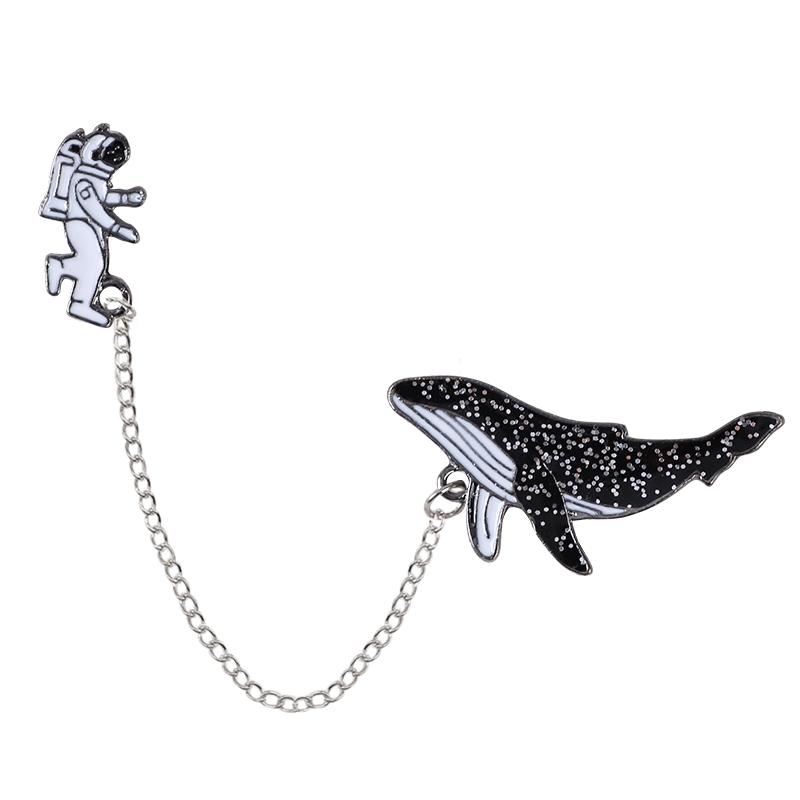 Pins, Brooches 2021 Animal Brooch Simple White Astronaut Black Dolphin Pin Alloy Charm Fashion Temperament Men And Women Jewelry Gift, Gray
Pins, Brooches 2021 Animal Brooch Simple White Astronaut Black Dolphin Pin Alloy Charm Fashion Temperament Men And Women Jewelry Gift, Gray