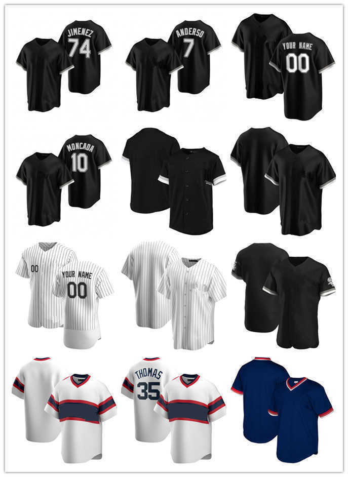 Custom Jersey Chicago''White''Sox Mens women Youth 7 Tim Anderson 10 Yoan Moncada 74 Eloy Jimenez 35 Frank Thomas Baseba, Blue;black
Custom Jersey Chicago''White''Sox Mens women Youth 7 Tim Anderson 10 Yoan Moncada 74 Eloy Jimenez 35 Frank Thomas Baseba, Blue;black