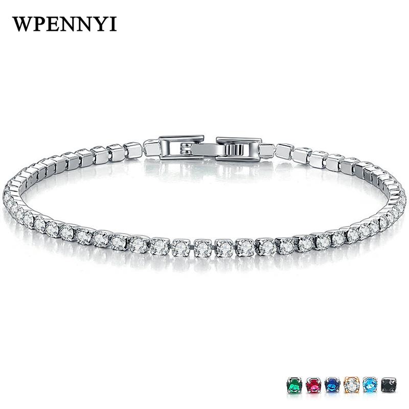 Link, Chain 8 Colors Tennis Bracelets 2.5mm 0.06ct Shiny 58 Pcs Zirconia Silver Color Christmas Birthday Gifts Must Have Jewelry Wholesale
Link, Chain 8 Colors Tennis Bracelets 2.5mm 0.06ct Shiny 58 Pcs Zirconia Silver Color Christmas Birthday Gifts Must Have Jewelry Wholesale