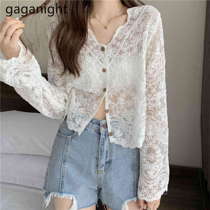 Gaganight Spring Summer Elegant Lace Women Blouses See-through Long Sleeve White Shirt Tops Ladies V Neck Hollow Out Blusas 210519, Apricot
Gaganight Spring Summer Elegant Lace Women Blouses See-through Long Sleeve White Shirt Tops Ladies V Neck Hollow Out Blusas 210519, Apricot