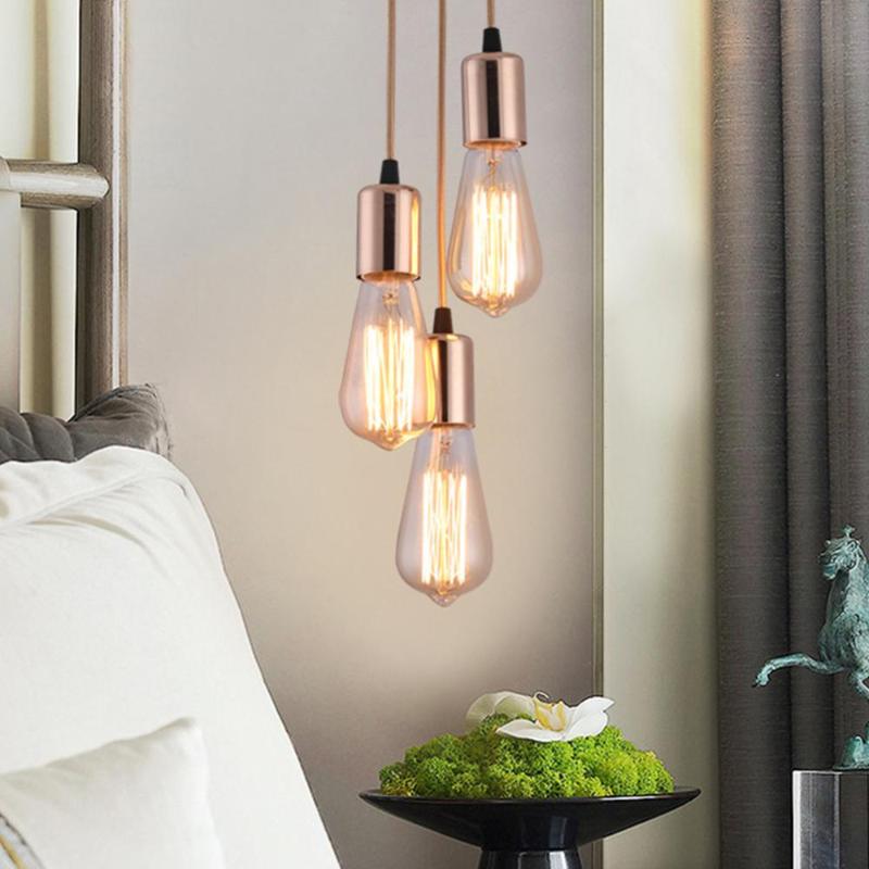 Creative Restaurant Pendant Lamp Dining Light Modern Vintage Bulbs Lighting Fixture Industrial E27 Hanging Socket Base Lamps
Creative Restaurant Pendant Lamp Dining Light Modern Vintage Bulbs Lighting Fixture Industrial E27 Hanging Socket Base Lamps