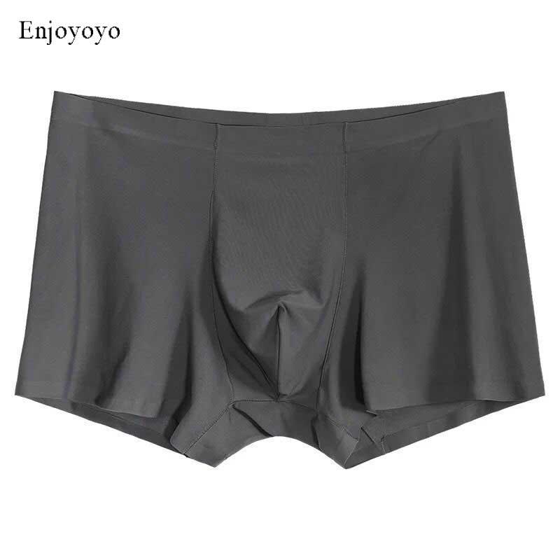 Seamless Men Boxers Silk Underpants Antibacterial Underwear Boxer Spandex 3D Crotch Nylon Shorts Slips XXXL Mens Pants Short, White
Seamless Men Boxers Silk Underpants Antibacterial Underwear Boxer Spandex 3D Crotch Nylon Shorts Slips XXXL Mens Pants Short, White