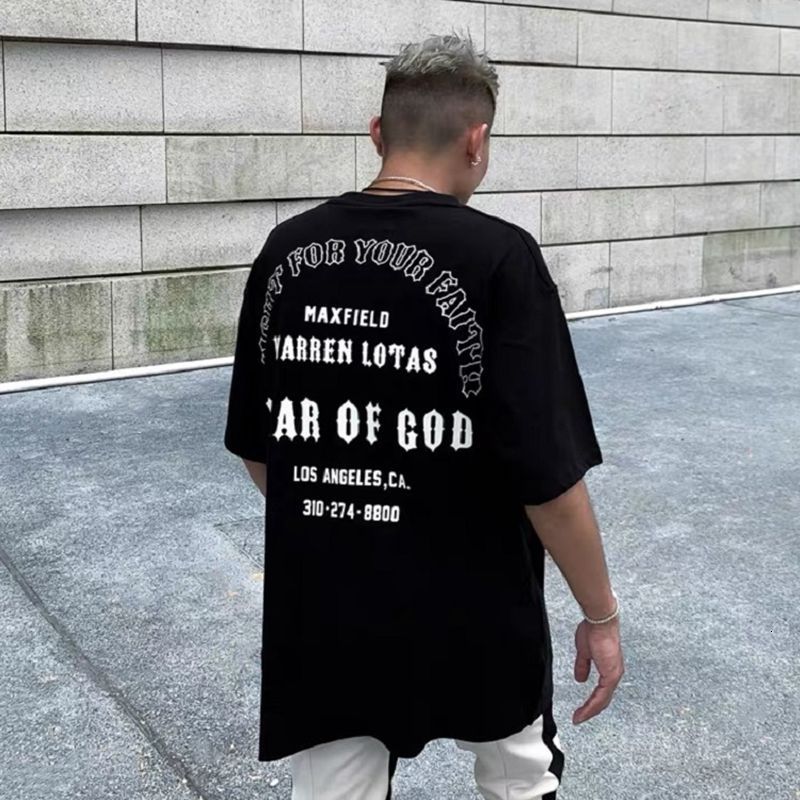 of Fear God fog Warren LOTAS limited Jesus religious men's Short Sleeve T-Shirt 8PEN, White;black
of Fear God fog Warren LOTAS limited Jesus religious men's Short Sleeve T-Shirt 8PEN, White;black