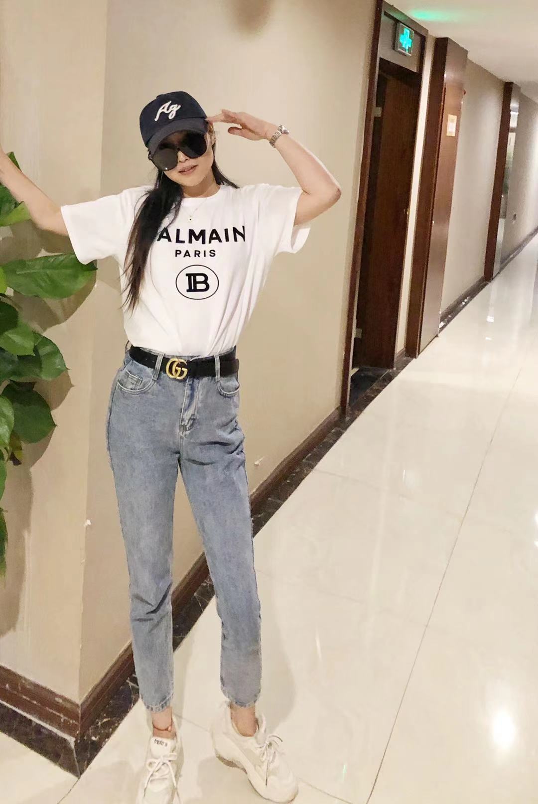 Balman 20 new women's print letters cotton Unisex Short Sleeve T, White;black
Balman 20 new women's print letters cotton Unisex Short Sleeve T, White;black