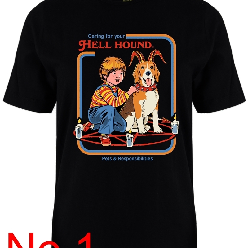 hahayule-JBH 1pcs Cool Fashion Demons Summer Women Men Funny Ringer T-Shirt Nostalgia Cute Black 210406