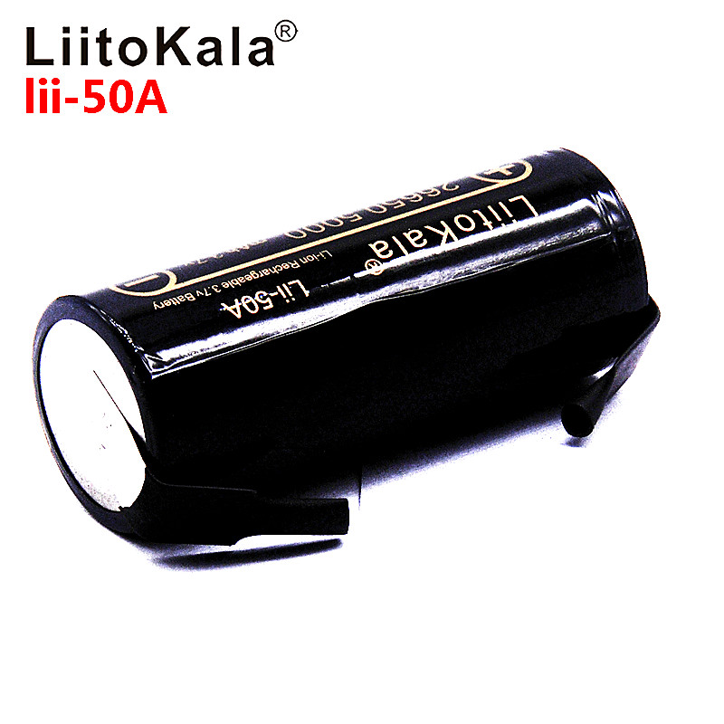 LiitoKala Lii-50A 26650 5000mah BATTERIES 26650-50A Li-ion 3.7v Rechargeable Battery for Flashlight 20A +DIY Nickel sheets
LiitoKala Lii-50A 26650 5000mah BATTERIES 26650-50A Li-ion 3.7v Rechargeable Battery for Flashlight 20A +DIY Nickel sheets