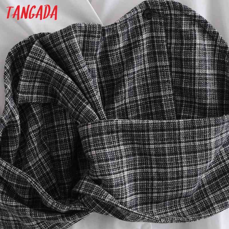 Women Vintage Patchwork White Long Sleeve Chic Female Office Lady Shirt 3W141 210416