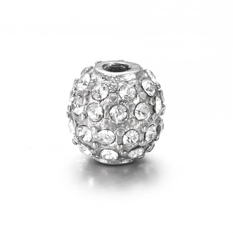 Other Stainless Steel Round Bead White Zircon 3mm Spacer Beads Metal Charms Accessories DIY Bracelet Jewelry Making
Other Stainless Steel Round Bead White Zircon 3mm Spacer Beads Metal Charms Accessories DIY Bracelet Jewelry Making
