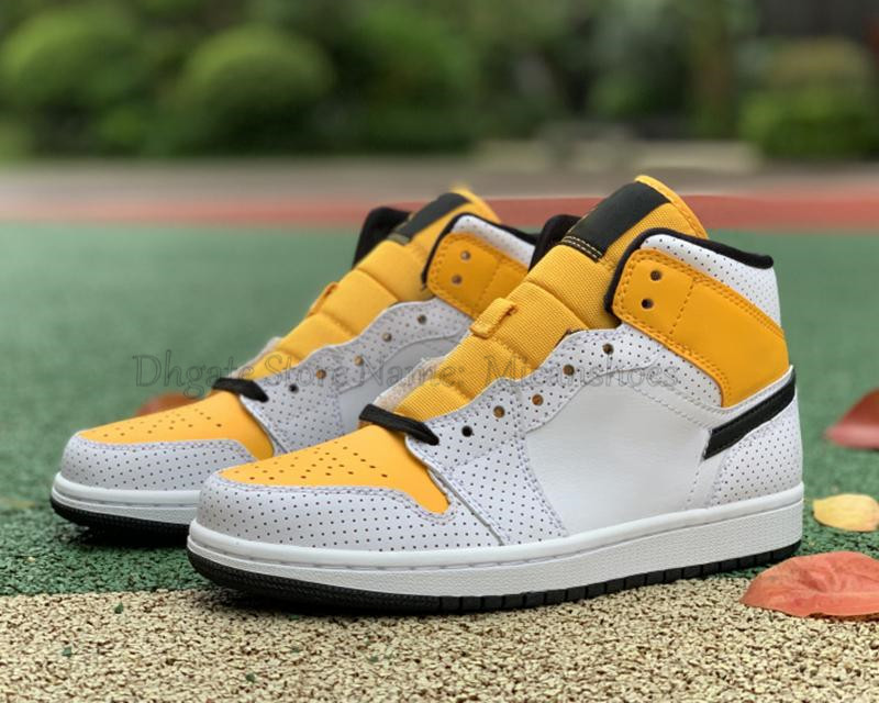 Mid Cut 1s Jumpman Basketball Shoes Laser Orange Men Women yellow/white/black toes Outdoor Leisure Sports Sneakers, White;red
Mid Cut 1s Jumpman Basketball Shoes Laser Orange Men Women yellow/white/black toes Outdoor Leisure Sports Sneakers, White;red