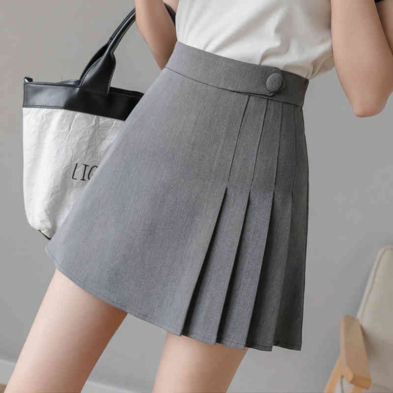 Skirts Pleated skirt spring women's Korean college style high waist slim A ins super fire hip PKMS, Gray
Skirts Pleated skirt spring women's Korean college style high waist slim A ins super fire hip PKMS, Gray