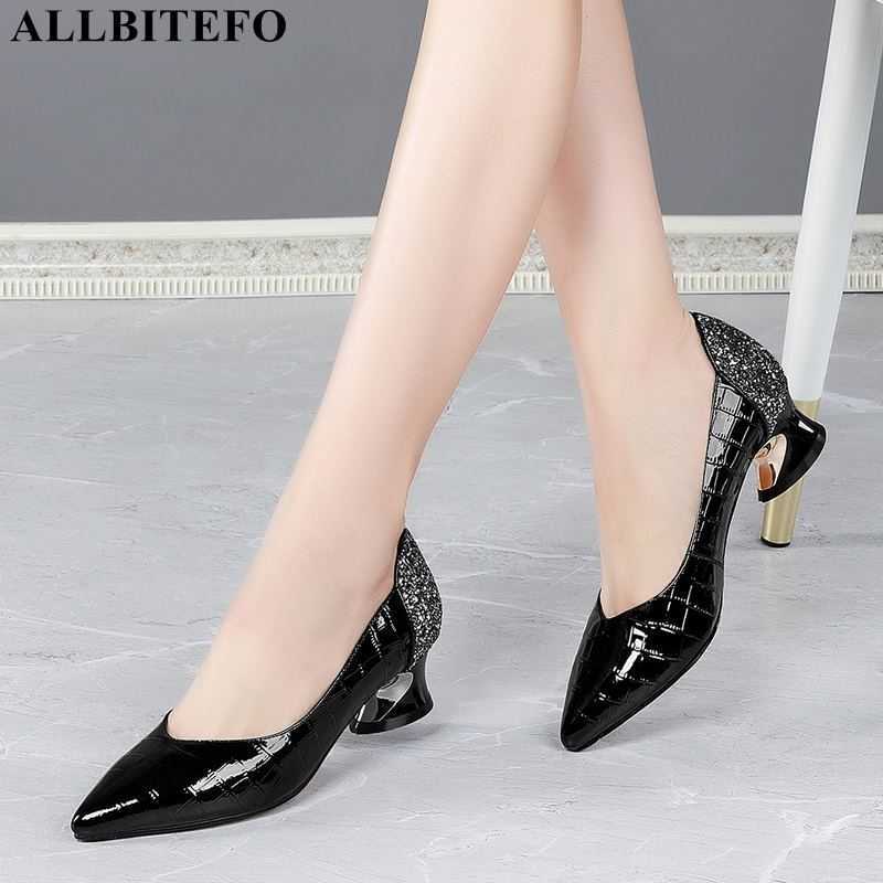 ALLBITEFO Size 34-42 Bling Design Natural Genuine Leather High Heels Office Work Shoes Women High Heel Shoes Women Heels Shoes 210611, As picture
ALLBITEFO Size 34-42 Bling Design Natural Genuine Leather High Heels Office Work Shoes Women High Heel Shoes Women Heels Shoes 210611, As picture