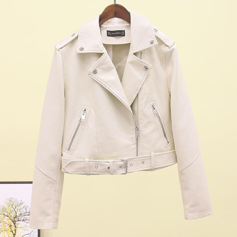 Women's Leather & Faux Clothes Motorcycle Short Coat PU Jacket 2021 Korean Version Slim High Waist Belt Small Fashion, Black
Women's Leather & Faux Clothes Motorcycle Short Coat PU Jacket 2021 Korean Version Slim High Waist Belt Small Fashion, Black