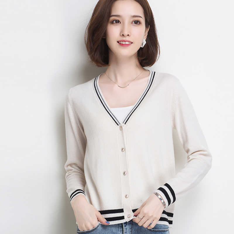 V-Neck Line Striped Women Sweater metal Button Cardigan Sweater Loose-Fit Laziness Graceful Knitted Coat Tops basic 210604, Orange
V-Neck Line Striped Women Sweater metal Button Cardigan Sweater Loose-Fit Laziness Graceful Knitted Coat Tops basic 210604, Orange