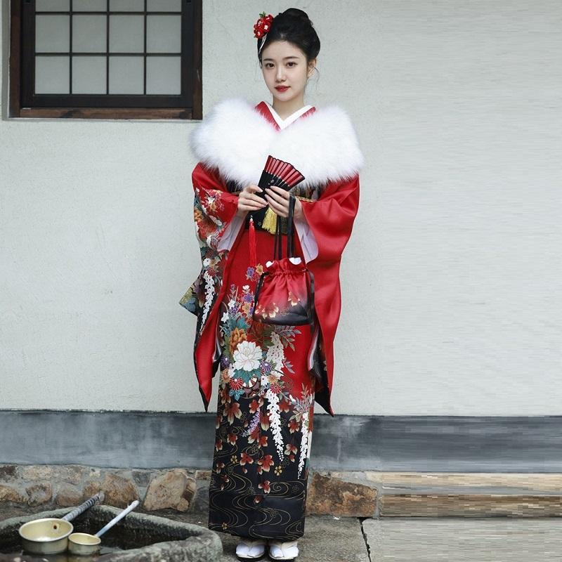 Ethnic Clothing 2021 Traditional Japanese Kimono Yukata Robe Girl Dress Woman Floral Print Long With Handbag Japan Cosplay FF3410
Ethnic Clothing 2021 Traditional Japanese Kimono Yukata Robe Girl Dress Woman Floral Print Long With Handbag Japan Cosplay FF3410