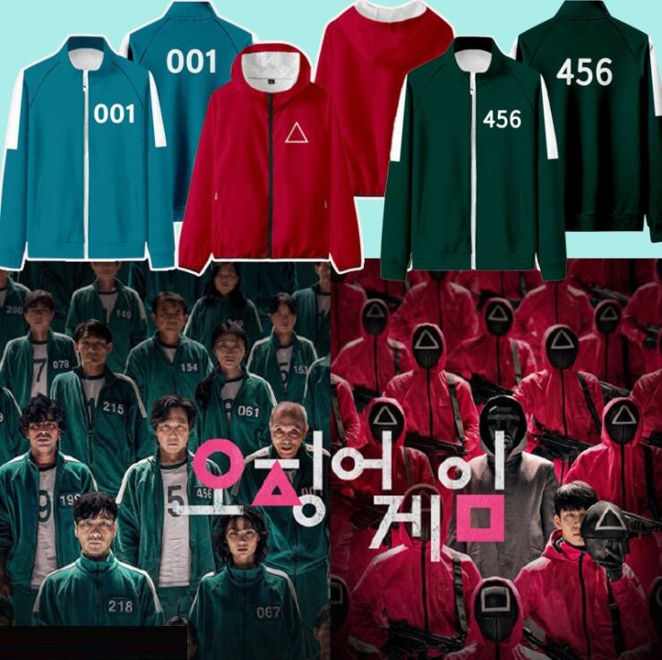 Squid Game Tracksuits coats cosplay Clothing Mens mask jackets Li Zhengjae Same Jacket 456/218/067/001 Casual Polyester Stand up Collar Sweatshirt Outerwear, Need more styles;please contact us
Squid Game Tracksuits coats cosplay Clothing Mens mask jackets Li Zhengjae Same Jacket 456/218/067/001 Casual Polyester Stand up Collar Sweatshirt Outerwear, Need more styles;please contact us