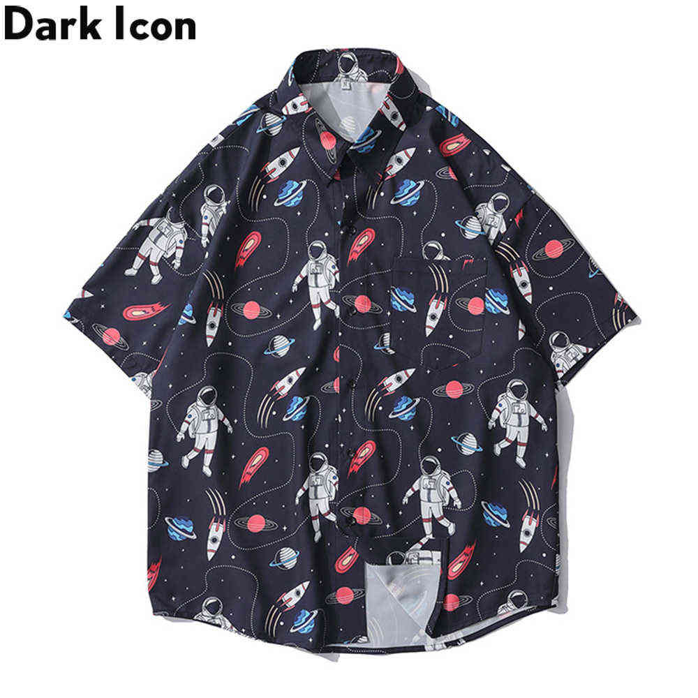 Dark Icon Astronaut Full Printed Hawaiian Shirts Men Turn-down Colloar Men's Polo 210721, As photo
Dark Icon Astronaut Full Printed Hawaiian Shirts Men Turn-down Colloar Men's Polo 210721, As photo