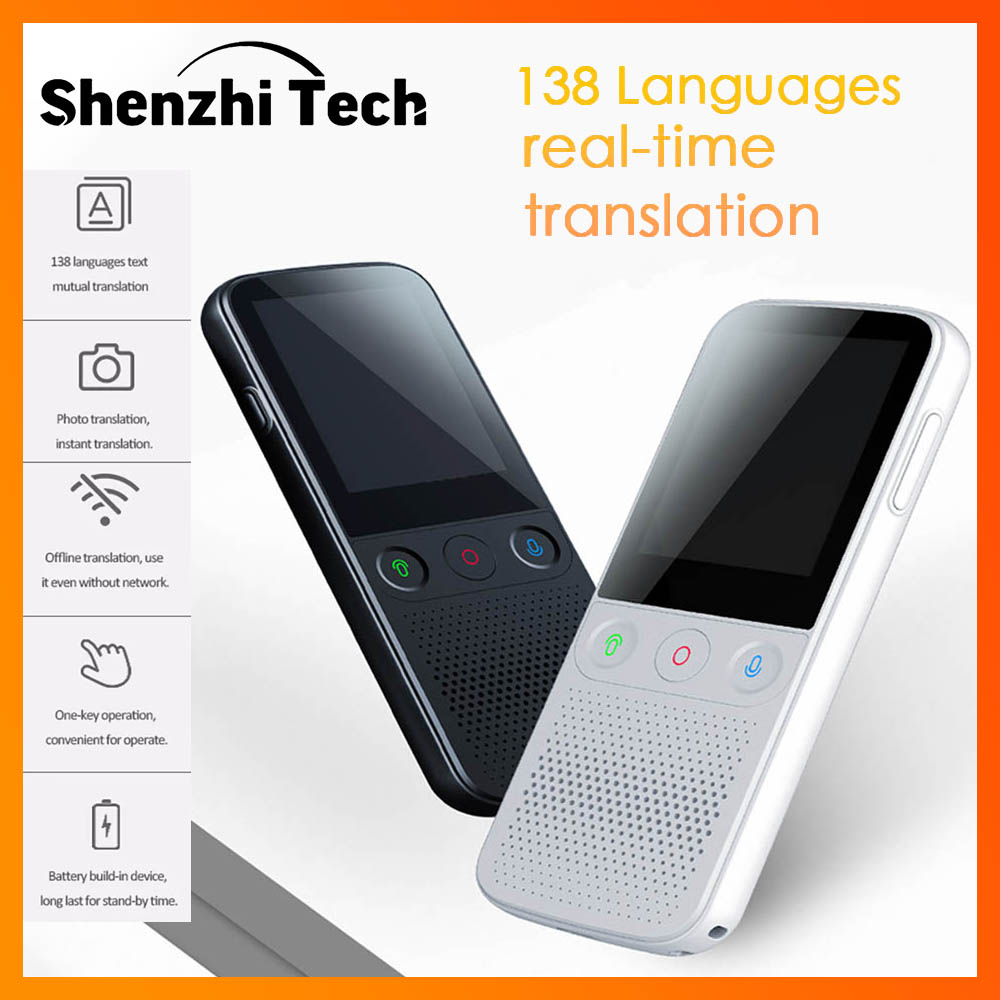 

2021 Smart Voice Translator 137 Multi Languages in Real Time Online Instant Off Line Translation AI Learning Conversion T10 PROhello