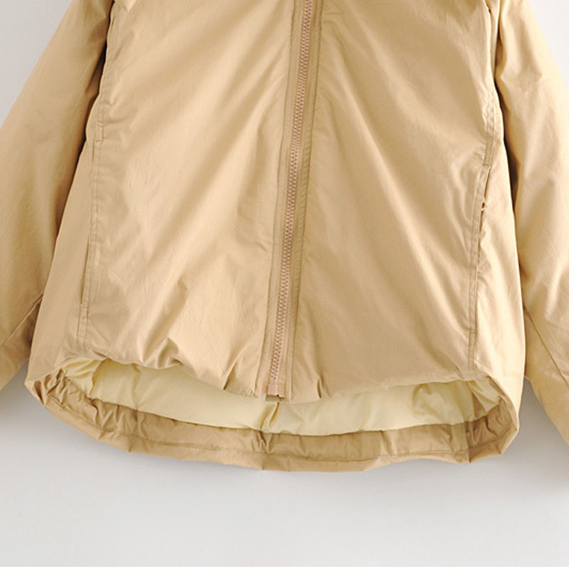 Korean Style Hooded High-neck Warm Winter Women's Jacket Sweet Long Sleeve Zipper Chic Female Coat Tops 210507