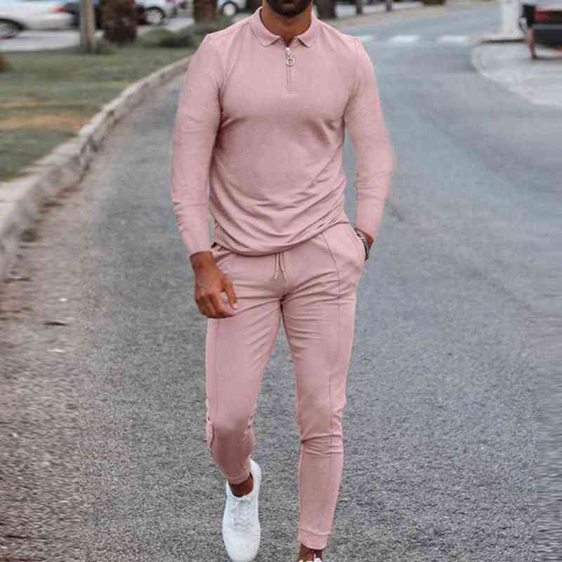 Men's Tracksuit Spring Autumn Clothes Sportswear 2 Piece Set Long Sleeve Polo Shirt+Pants Solid Sweatsuit Sports Suits For Male G220217, Black
Men's Tracksuit Spring Autumn Clothes Sportswear 2 Piece Set Long Sleeve Polo Shirt+Pants Solid Sweatsuit Sports Suits For Male G220217, Black