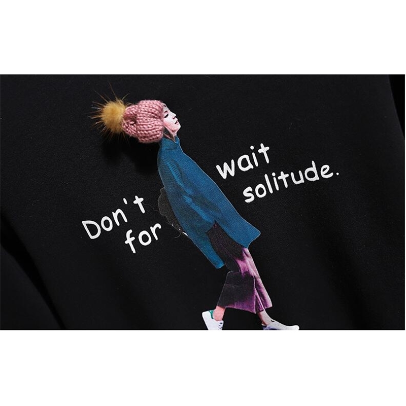 Summer Half Turtleneck Appliques Cartoon Character Letter Print T-shirt And Long Ball Gown Tulle Skirt 2 Piece Sets 210515