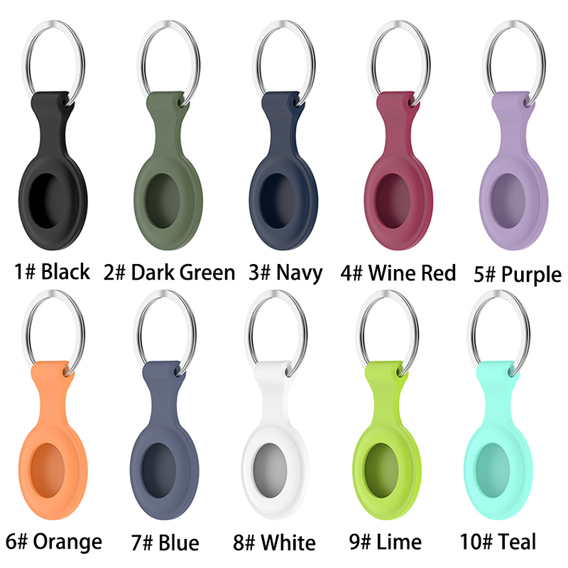 AirTags Loop Silicone Case Protective Cover Shell with Key Ring for Apple Airtag Smart Bluetooth Wireless Tracker Anti-lost tracking, Mix color
AirTags Loop Silicone Case Protective Cover Shell with Key Ring for Apple Airtag Smart Bluetooth Wireless Tracker Anti-lost tracking, Mix color