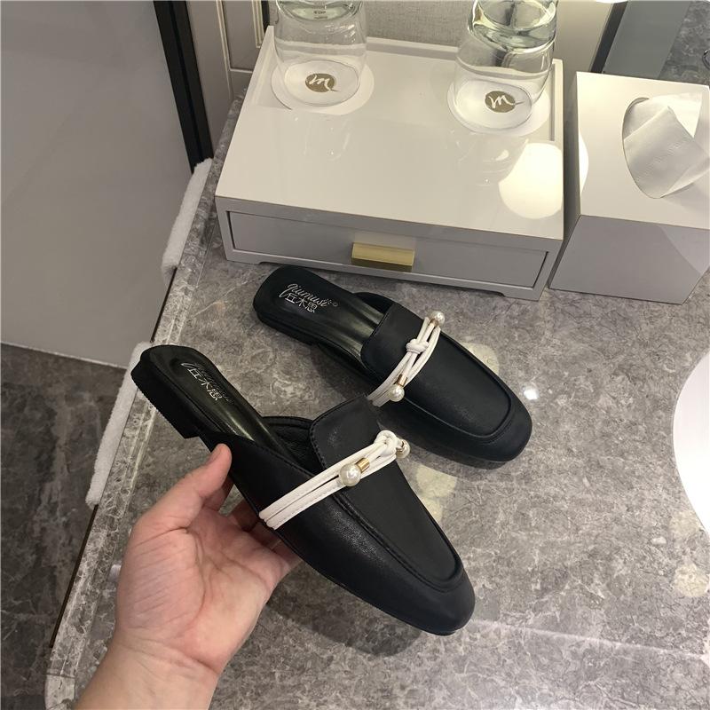 Slippers Woman Summer Mules Shoes White Bow-tied Square Toe Low Heels Casual Brief Comfy Femme Slides Slingbacks Pearl Flipflops, Black
Slippers Woman Summer Mules Shoes White Bow-tied Square Toe Low Heels Casual Brief Comfy Femme Slides Slingbacks Pearl Flipflops, Black
