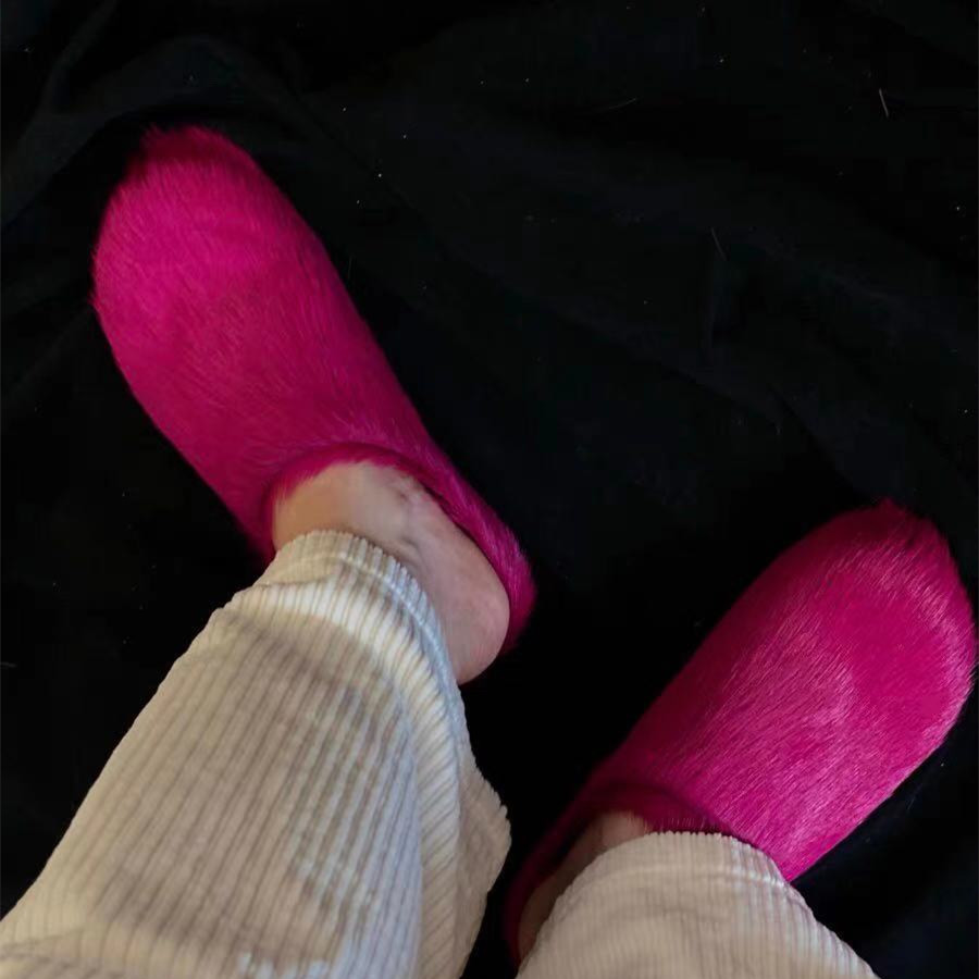 Furry Mules for Women Slippers Chunky Shoes Fur Designer Chic Shoe Round Toe Luxury Brand Woman Closed Toe Slides Indoor, Black
Furry Mules for Women Slippers Chunky Shoes Fur Designer Chic Shoe Round Toe Luxury Brand Woman Closed Toe Slides Indoor, Black