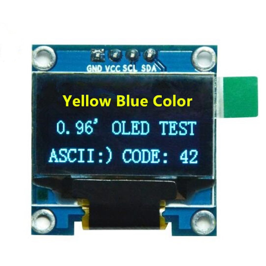 0.96 "Giallo Blu/Blu/Bianco I2C Iic Seriale Oled Lcd Modulo Led 128X64 Per Disp…
