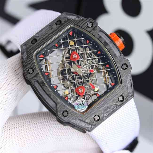 Zy Men's Watch Rm27-04 Equipped with Automatic Mechanical Movement Hollow Design Steel Cable Grid Dial Barrel Case Rubber Strap Waterproof, Slivery;brown
Zy Men's Watch Rm27-04 Equipped with Automatic Mechanical Movement Hollow Design Steel Cable Grid Dial Barrel Case Rubber Strap Waterproof, Slivery;brown