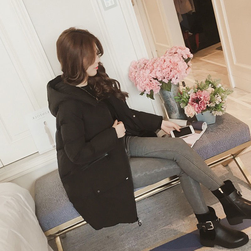 Arrival Women Winter Hooded Warm Coat Thicken Cotton Padded Jacket Female Long Parkas Lady wadded Mujer Invierno D281 210512