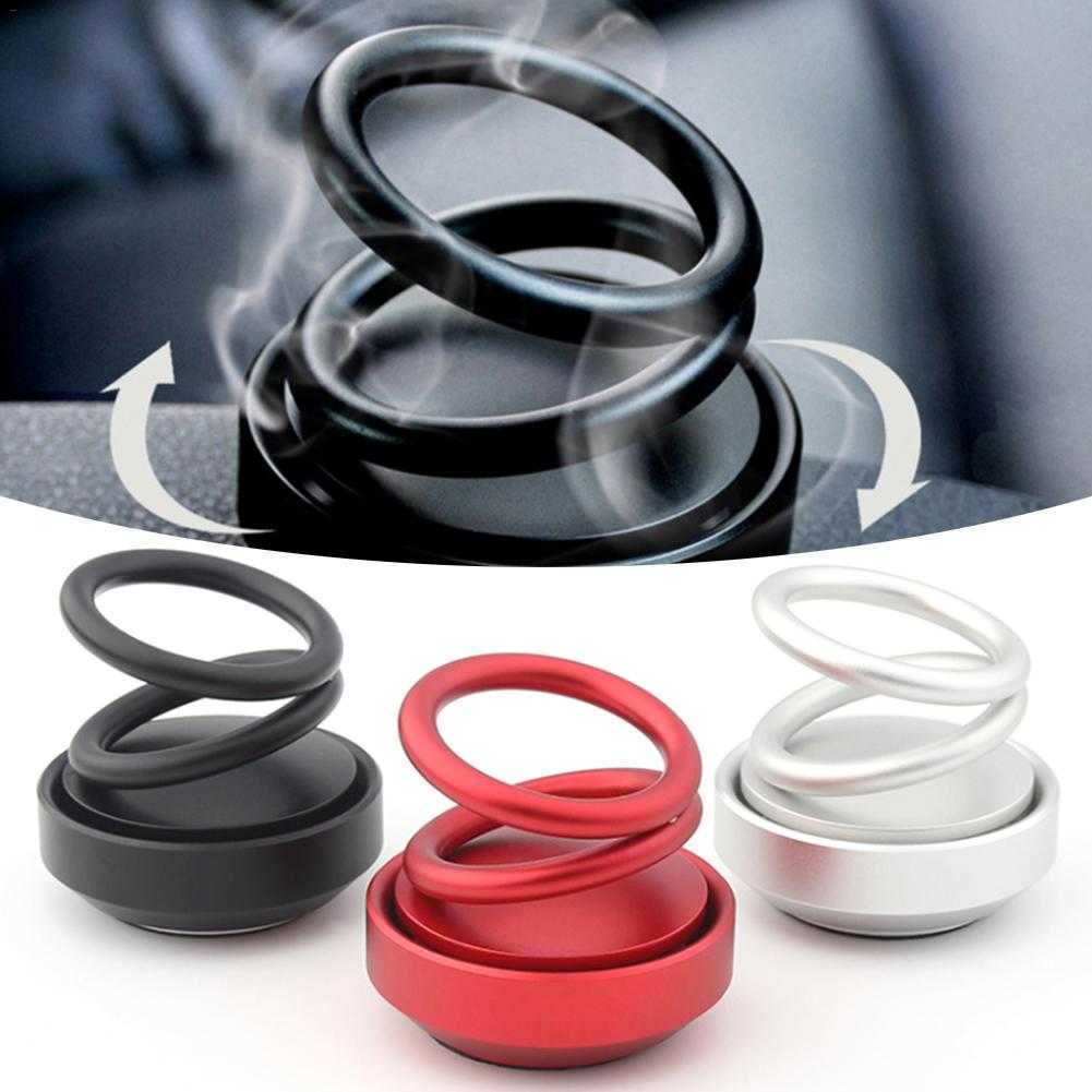Home Gift Scent Ornament Fragrance Office Decoration Rotating Designed Double Ring Air Freshener Perfume Fashion New Arrive Car