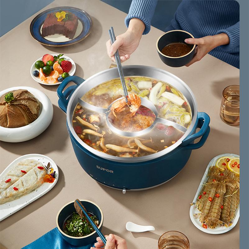 Supor Electric Pot 6L Large Capacity Cooking Split Type Easy-to-clean 3 Flavors Household Skillets
Supor Electric Pot 6L Large Capacity Cooking Split Type Easy-to-clean 3 Flavors Household Skillets