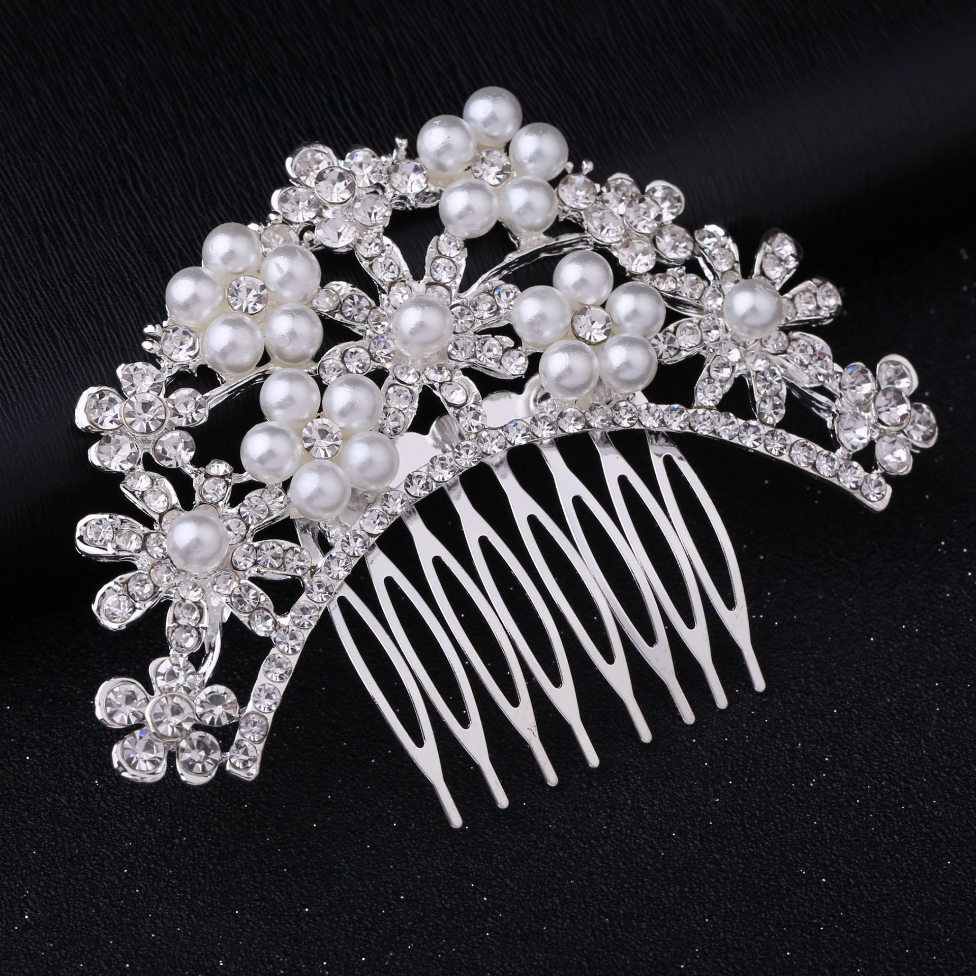 Headpieces Bridal Wedding Tiaras Stunning Fine Comb Bridal Jewelry Accessories Crystal Pearl Hair Brush utterfly hairpin for bride