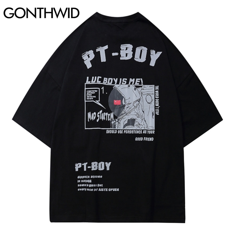 Tees Shirts Hip Hop Harajuku Men Astronaut Print Front Pocket Short Sleeve Cotton T-Shirts Casual Streetwear Loose Tops 210602, Black
Tees Shirts Hip Hop Harajuku Men Astronaut Print Front Pocket Short Sleeve Cotton T-Shirts Casual Streetwear Loose Tops 210602, Black